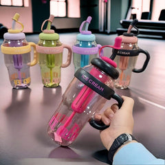 Stay Hydrated in Style – 1200ML Large Capacity Sports Water Bottle with Tea Infuser & Straw