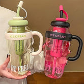 Stay Hydrated in Style – 1200ML Large Capacity Sports Water Bottle with Tea Infuser & Straw