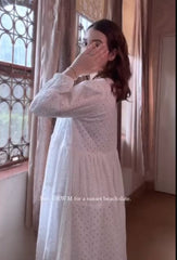 Chicken Kari white frock