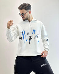 Streetwear Graphic Half-Zip Pullover