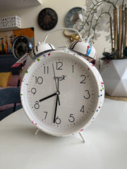 Funky clock white Large