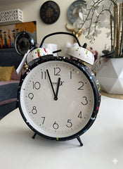 Funky clock Black Large