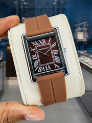 Roman Dial Silicone Strap Watch